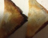 ワンタンの皮で☆簡単三角チョコパイ風♡作り方4写真