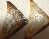 ワンタンの皮で☆簡単三角チョコパイ風♡作り方5写真