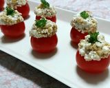 プチトマトとくるみカッテージチーズ作り方3写真