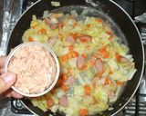 簡単！クラムチャウダー♪ツナ缶具沢山豆乳作り方4写真