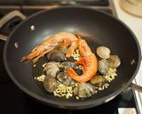 本格*魚介のトマトクリームスープパスタ作り方7写真