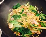 ベーコン・小松菜・たまごのパスタ☆作り方5写真