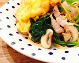 ベーコン・小松菜・たまごのパスタ☆作り方8写真