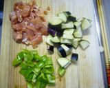 飯泥棒!!茄子と鶏肉の味噌炒め作り方2写真