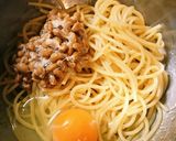 ふわしゅわ♡簡単納豆パスタ作り方2写真