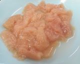 めっけもん♪ささみ肉入り味噌汁作り方2写真