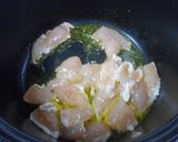 めっけもん♪ささみ肉入り味噌汁作り方4写真