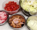 無加水で♪♪白菜と豚バラのトマト煮♡作り方1写真