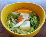 レンジで簡単あったか！野菜の坦々ひとり鍋作り方3写真