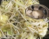 調味料一つ‼︎キャベツともやしの炒め物作り方3写真