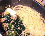 バター風味ツナとほうれん草のパスタ♡作り方5写真