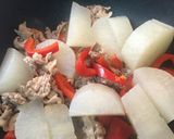 豚肉と 大根の オイスターソース炒め作り方4写真