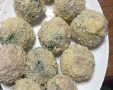 ほうれん草と鶏チーズ団子フライ作り方3写真