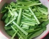 平日ご飯☆小松菜とえびのオイスター炒め作り方4写真