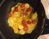 トマトとズッキーニのパスタ作り方4写真