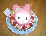 マイメロディのお誕生日ケーキ作り方1写真