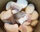 創味シャンタンDEぶり大根☆作り方4写真