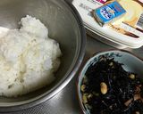 んめっ！ひじきチーズの混ぜご飯☆作り方1写真