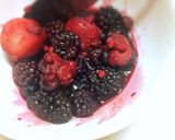 ベリーのもちもちパンケーキ♡作り方1写真