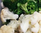 豚こまとカリフラワー&ブロッコリー炒め作り方1写真