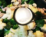 豚こまとカリフラワー&ブロッコリー炒め作り方7写真