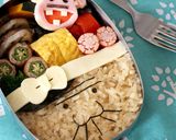 キャラ弁☆バカボンのパパ作り方3写真