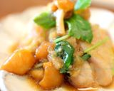 簡単☺柚子生姜鶏もも肉のなめこおろし煮作り方3写真