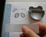 クマ型でパンダちゃんクッキー♪作り方3写真