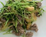 簡単～豆苗と油揚げの炒めもの作り方4写真
