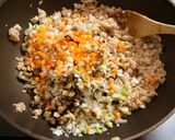 具だくさんの鶏そぼろ作り方4写真