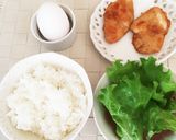 鶏胸肉甘酢煮と卵のおにぎらず。お弁当にも作り方1写真