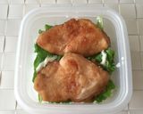 鶏胸肉甘酢煮と卵のおにぎらず。お弁当にも作り方4写真