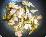 食欲そそる♪舞茸とベーコンの和風パスタ作り方3写真