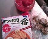 トマヌードルサッポロ一番しょうゆラーメン作り方1写真