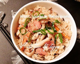 焼き鳥缶とごぼう☆炊き込みご飯作り方6写真