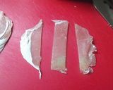 パンの耳のトーストの生ハム巻作り方2写真