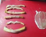 パンの耳のトーストの生ハム巻作り方3写真