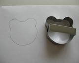 クマ型でカエルちゃんクッキー♪作り方1写真