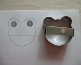 クマ型でカエルちゃんクッキー♪作り方2写真