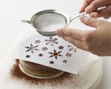 雪のデコレーションチーズケーキ作り方11写真