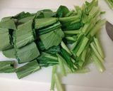 小松菜と鶏もも肉のシャンタン炒め作り方3写真