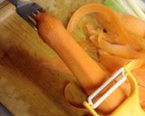 鍋物にも!安全なリボン切り(ピーラー)作り方2写真