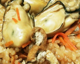♪炊き込みご飯♪牡蠣と茸のおこわ作り方18写真