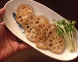 【漢肴】れんこんのオリーブオイル焼作り方6写真