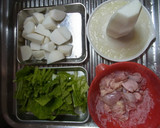 鶏とかぶの中華風みぞれ煮作り方1写真