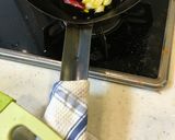 牡蠣と春菊のパスタ ペペロンチーノ作り方2写真