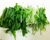 ＊チキンと水菜で♪簡単スパサラ＊作り方1写真