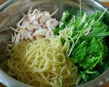 ＊チキンと水菜で♪簡単スパサラ＊作り方6写真