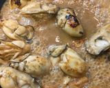 牡蠣と春菊のパスタ ペペロンチーノ作り方7写真