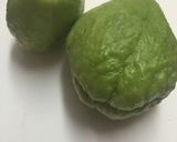 ハヤト瓜と鶏肉の中華炒め☆作り方1写真